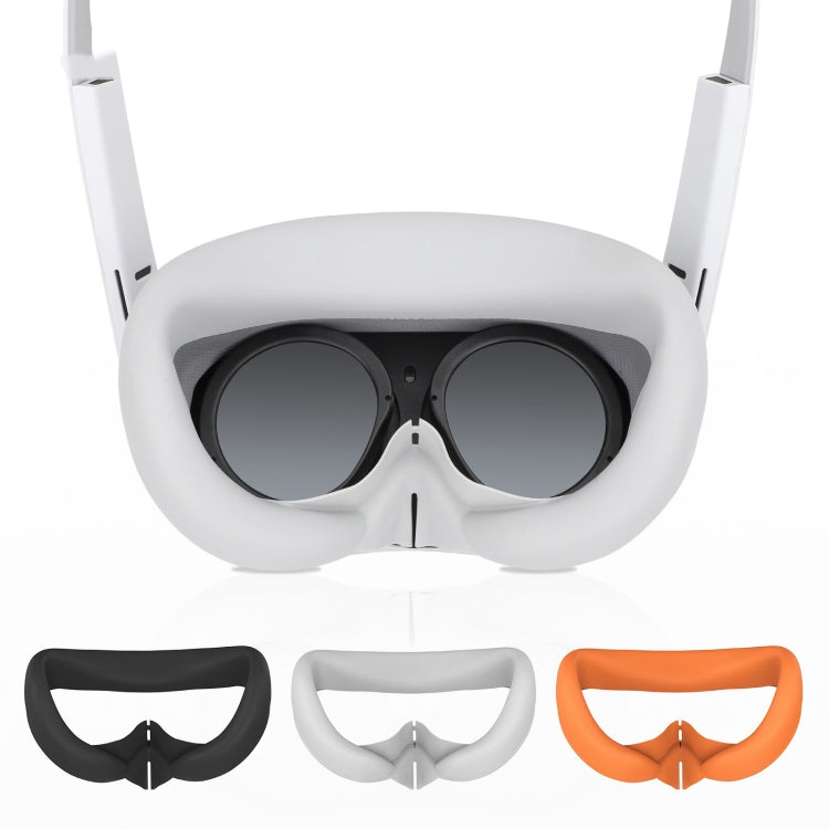For PICO 4 Hifylux PC-PF26 Silicone Eye Mask VR Glasses Sweat-proof Blackout Case, Silicone Eye Mask (Black), Silicone Eye Mask (Orange)