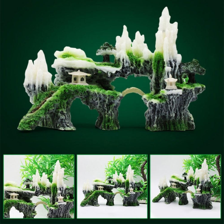 Stone Fish Tank Landscape Simulation Resin Aquarium Decorative Ornament, Style:, Cave Mountain C, Cave Mountain D, Small Rockery, Three-legged Rockery, Big Rockery, Shunfeng Mountain, Yu Mountain