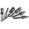 Hard High Carbon Steel Rotary Carving Knife Abrasive Processing Grinding Head Set, 6pcs/set Carving Knife