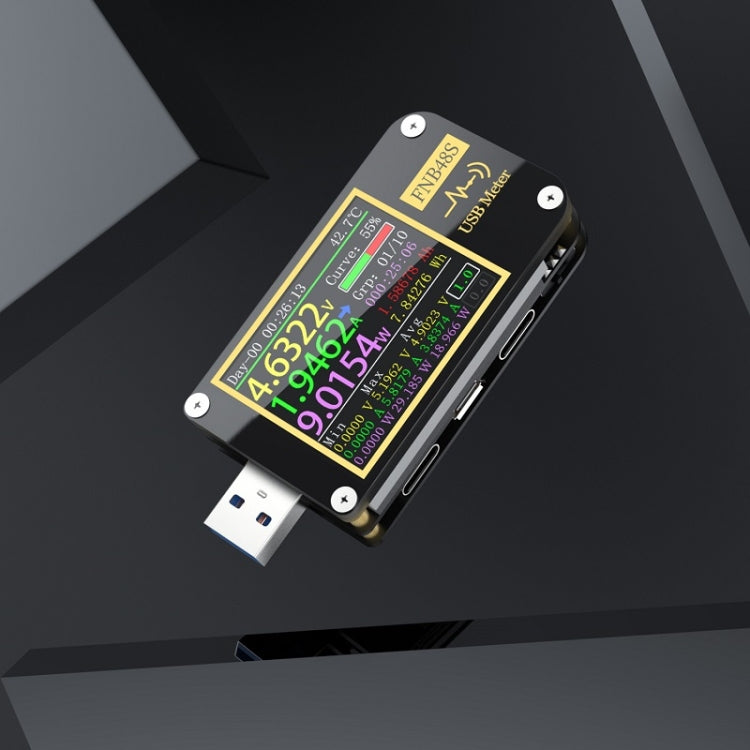 FNIRSI FNB48S USB Voltage Ammeter Multifunctional Fast Charge Tester, FNB48S Bluetooth, FNB48S Without Bluetooth