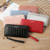 Single Zipper Ladies Wallet Long Wallet Crocodile Coin Purse Student Clutch