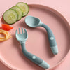 Children Eating Training Tableware Baby Bendable Silicone Soft Spoon, Green, Pink, Yellow, Purple, Boxed Green, Boxed Pink, Boxed Yellow, Boxed Purple