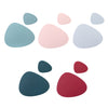 Silicone Placemat Insulation Texture Scalloped Cushion, Placemat+Coaster(Green), Placemat+Coaster(Blue), Placemat+Coaster(Gray), Placemat+Coaster(Red), Placemat+Coaster(Pink)