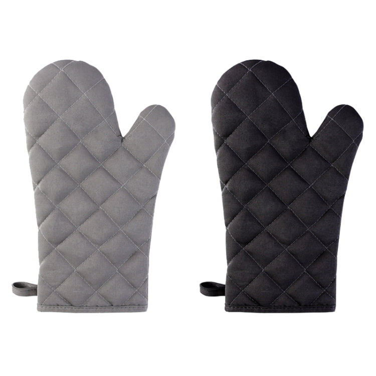 Cotton Insulated Diamond Thickened Gloves Hookable Storage Oven Microwave Baking Gloves