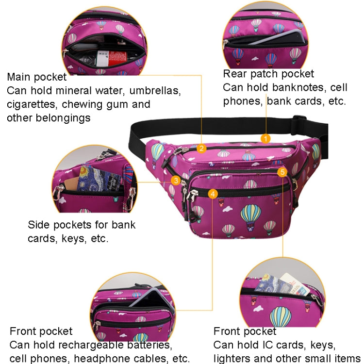 Y051 Women Summer Crossbody Waist Bag Large Capacity Cell Phone Bag
