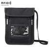 ZD-WM-06 RFID Hanging Neck Bag Passport Bag Anti-scanning