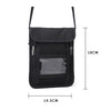 ZD-WM-06 RFID Hanging Neck Bag Passport Bag Anti-scanning Anti-magnetic Messenger ID Bag, ZD-WM-06 Black, ZD-WM-06 Beige Yellow