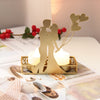 DH2206-03 Valentine Day Romantic Atmosphere Candle Holder Shooting Props Decorative Candlesticks, A, B, C
