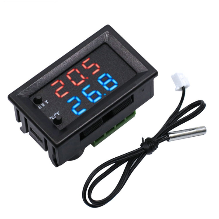 W2809 Digital Display Dual Display Thermostat Hatching Pet House Intelligent Waterproof NTC Temperature Control Instrument, W2809