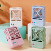 820 Mini Desktop USB Charging Fan Handheld Portable Dormitory Square Small Fan, 820 (Forest Green), 820 (Sky Blue), 820 (Milk White), 820 (Coral Pink)