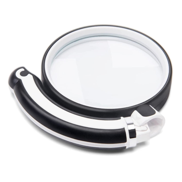 Rubber Handle Folding Rotating Hand Magnifying Glass, 75mm, 90mm, 100mm