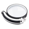 Rubber Handle Folding Rotating Hand Magnifying Glass, 75mm, 90mm, 100mm