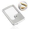 2pcs 3-6 Times Card Type Portable Magnifying Glass Rectangular LED