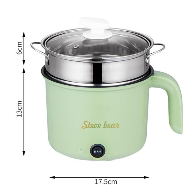 18cm Fast / Slow Gear+Non-stick Pot+Stainless Steel Steaming Grid Multifunctional Mini Electric Cooker