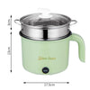 18cm Fast / Slow Gear+Non-stick Pot+Stainless Steel Steaming Grid Multifunctional Mini Electric Cooker