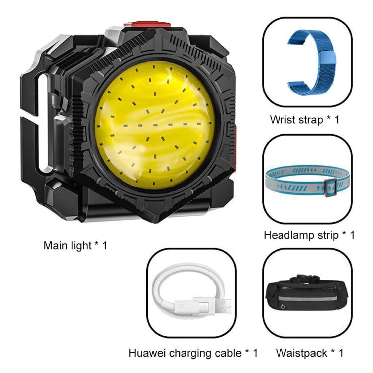 3 in 1 Mini Flashlight Wrist Light Headlight Waist Bag Light, 3 in 1 Mini Flashlight