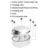 K111 Hot Compress Red Light Head Massager Electric Kneading Vibration Waterproof Head Instrument, K111 White