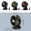 F612 5W Car Rotatable Turntable Silent Fan