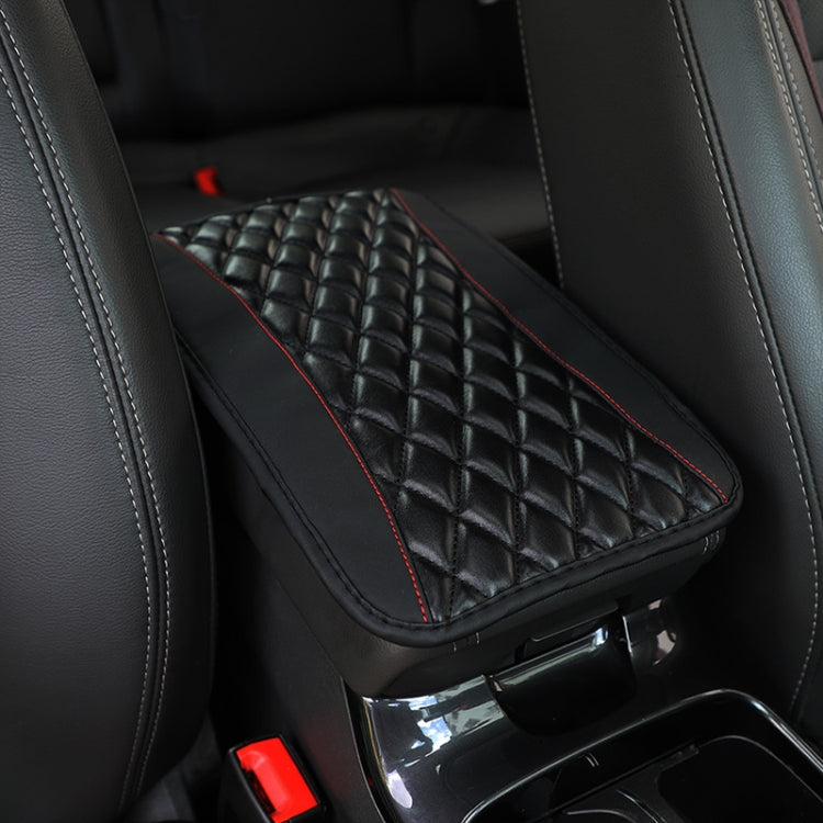 Car Center Console Cover Mat PU Leather Car Armrest Cover