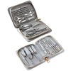 12 in 1 Stainless Steel Nail Trimming and Polishing Tool Set, Bamboo Section, Square Head