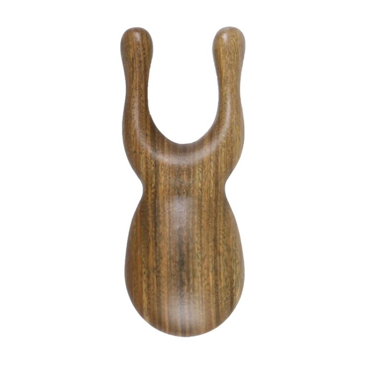Gold Sandalwood Solid Wood Massage Eye Scraping And Nose Massage, Color Random Delivery