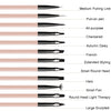 Acrylic Tea Color Pen Brush Beauty Nail Pen Color Painting Drawing Pen Light Therapy Pen