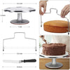 22 In 1  Aluminum Alloy Cake Turntable Piping Tip Set DIY Baking Tools, 22 In 1