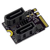 M2 to SATA3.0 Adapter Card PCI-E3.0 Card KEY A+E WiFi M.2 to SATA JMB582 Chip, JMB582