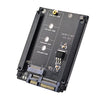 ENCNF2S-N01 NGFF To SATA3 Transfer Card M.2 KEY B-M SSD To 6Gbps Interface Conversion Adapter, With Baffle, With SATA 22pin Cable, Without Baffle