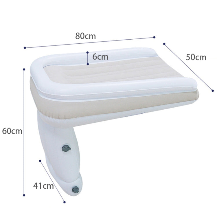 Outdoor Travel Baby Inflatable Bed Children Car Rear Folding Bed Aircraft Inflatable Mattress, Gray, Gray+Seat Belt, Gray+Inflator, Gray+Storage Bag, Gray+Inflator+Storage Bag+Seat Belt, Gray+CN Plug Inflatable Pump+Storage Bag+Seat Belt