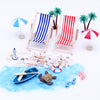 Mini Beach Set Miniature Model Ornament Summer Ocean Simulation Scene Photo Decoration Props, A Style, B Style