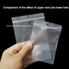 100pcs  Perforated Ziplock Bag Thickened Transparent Packaging Bag Plastic Sealed Bag, 4 x 6cm, 5 x 7cm, 6 x 9cm, 7 x 10cm, 8 x 12cm, 10 x 15cm