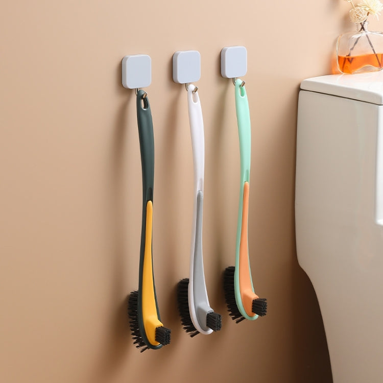 Double-sided Soft Hair Toilet Brush Toilet Long Handle Cleaning Brush