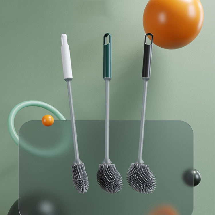 Long Handle Household Toilet Soft Rubber Toilet Cleaning Brush