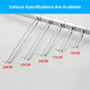 Square Tube Dual Line Hook Supermarket Hook, 25cm, 30cm
