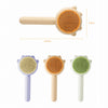 Pet Needle Combing Hair Cleaning De-frizz Brush, Yellow, Green, Purple