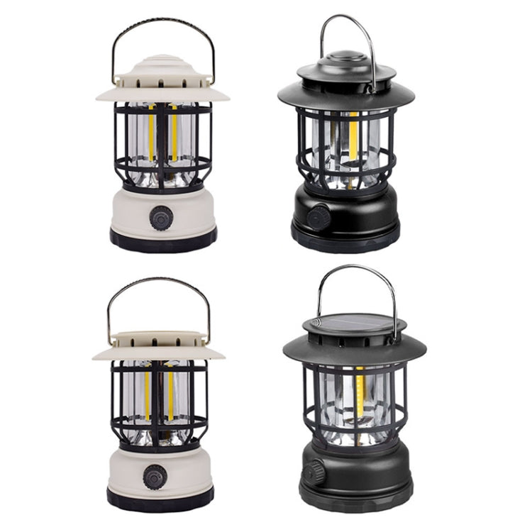 Waterproof Outdoor Tent Retro Atmosphere Horse Lamp, Solar Energy White