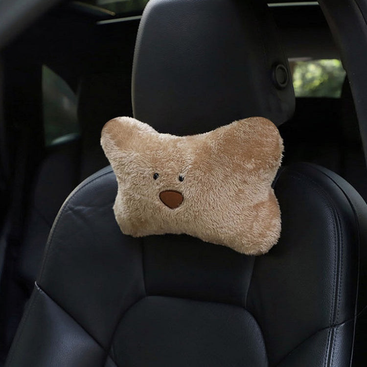 Car Cartoon Bear Plush Seat Upholstery Pillow