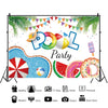 80x120cm Summer Pool Party Decoration Backdrop Swimming Ring Photography Background Cloth