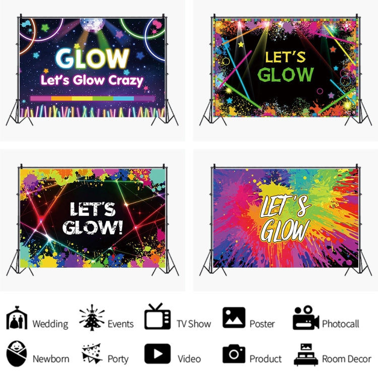 80x120cm Rendering Colorful Graffiti Birthday Party Decoration Backdrop Photography Background Cloth