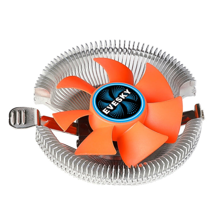 EVESKY  Desktop Computer CPU Fan 1155 775 AMD Universal Mute Down Pressure CPU Radiator, 100