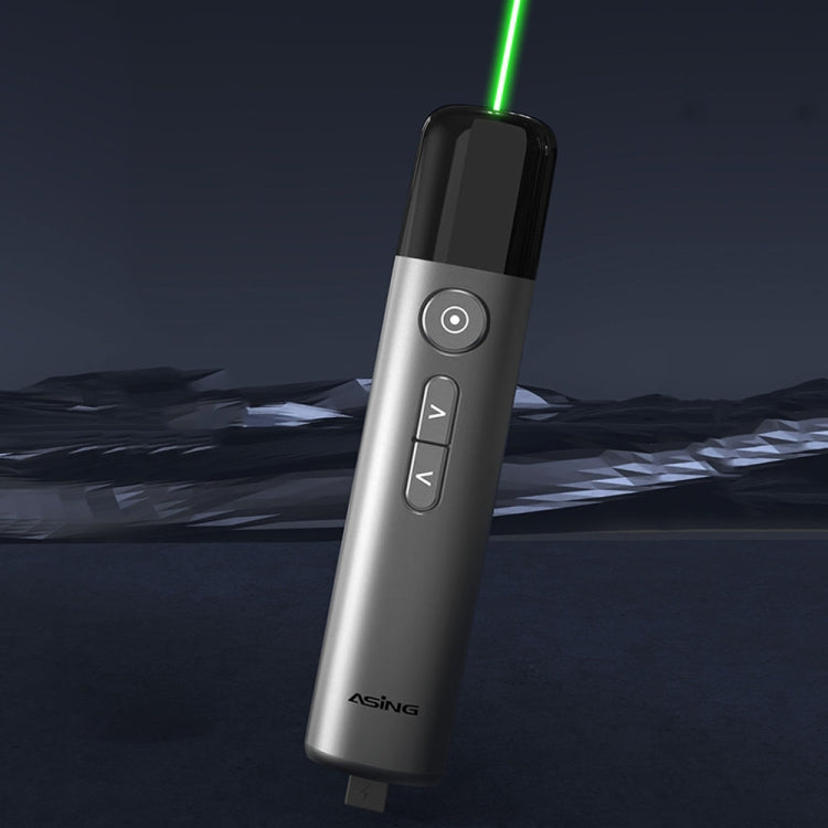 ASiNG LED LCD Screen High Power Bright Green Laser Pointer PPT Speech Instructions Page Presenter, A17
