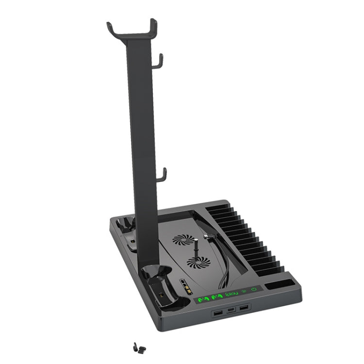 iplay for PS5 Game Console Cooling Fan Base Charging Stand with Disc Holder