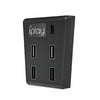 iplay HBP-308 For Sony PS5 5 in 1 Game Console USB3.0 HUB Connection Transmission Extender