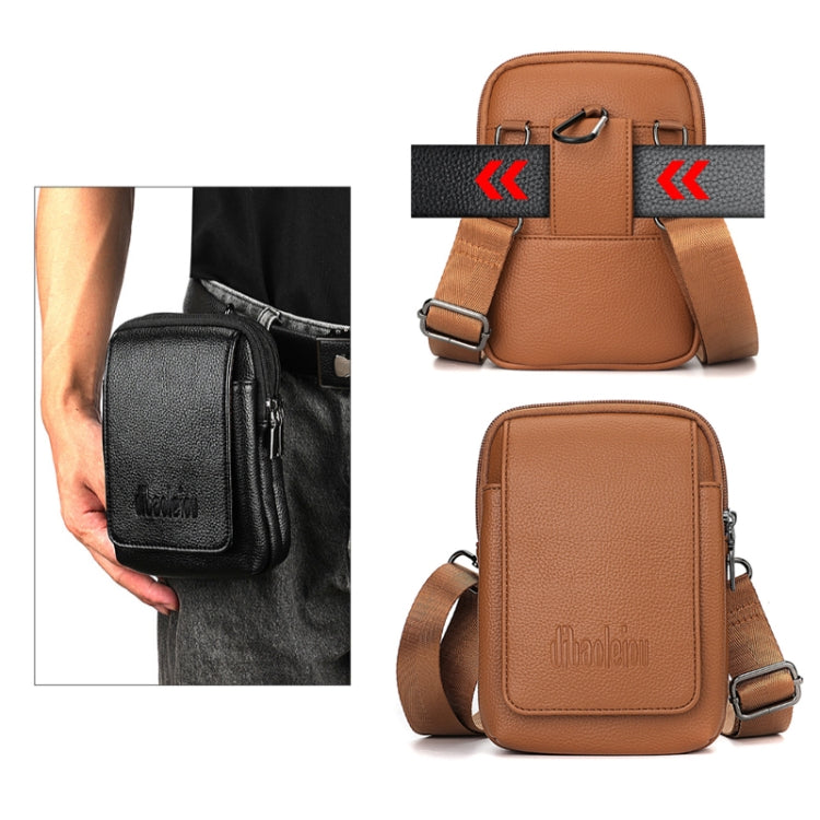 DEABOLAR Men Waist Bag Vertical Waist Belt Hanging Bag Outdoor Sports Mini Mobile Phone Bag