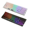 100 Keys Customized Gaming Wired Mechanical Keyboard Transparent Keycap, Green Shaft (Black), Red Shaft (White), Red Shaft (Black)