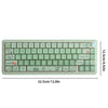 Bluetooth Wireless 3-mode RGB Backlit Gaming Mechanical Keyboard Aluminum Alloy Kit + Keycap, Light Blue, Pink, Light Green