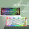82 Keys Bluetooth Wireless 3-mode RGB Hot-plug Customized Mechanical Keyboard Kit + Keycap, Kit + Keycap(White), Kit + Keycap(Black)
