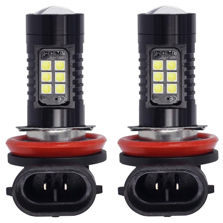 1pair Automotive High-power LED White Light Fog Lamp