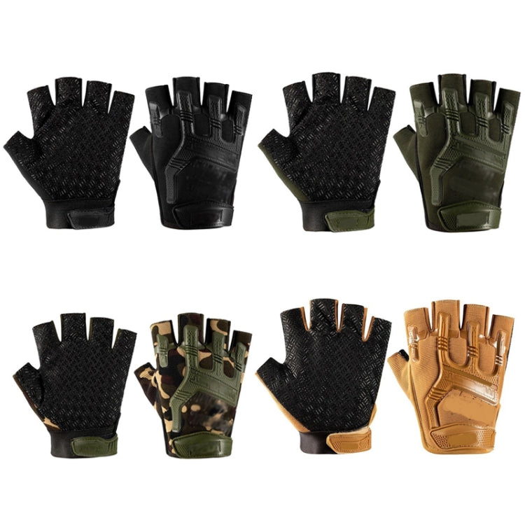 Outdoor Sports Non-slip Silicone Protective Half-finger Gloves, Free Code
